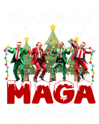 Funny Santa Trump Have Yourself A Merry M.A.G.A Christmas Long Sleeve Softstyle Adult Sport Polo