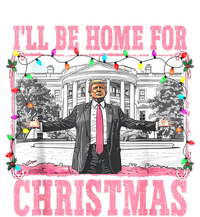 ILl Be Home For Christmas Santa Funny Trump Xmas Pajamas Pajama Set