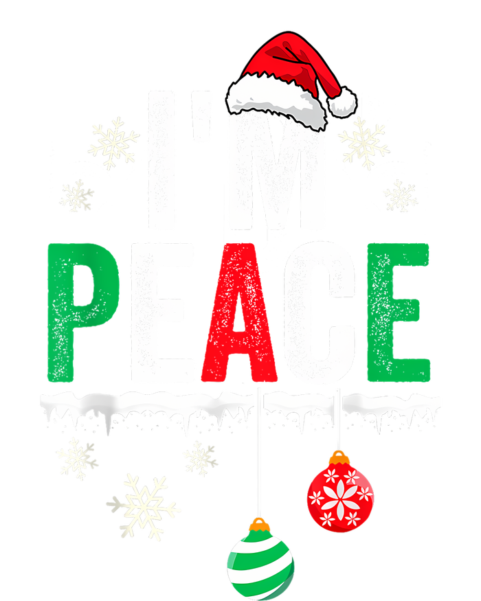 IM Peace I Come In Peace Funny Matching Couple Christmas Button