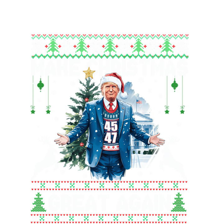 Make Christmas Great Again Ugly Sweaters Funny Trump 47 Xmas Sweatshirt Sweatshirt