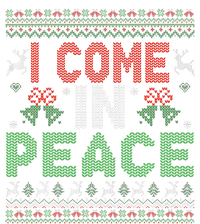 I Come In Peace IM Peace Matching Ugly Christmas T-Shirt