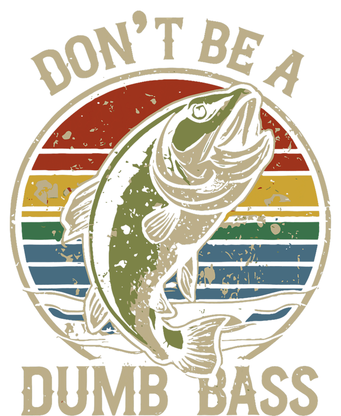 Funny Fishing Dont Be Dumb Bass Retro Vintage Fishing T-Shirt