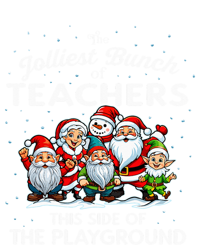 Jolliest Bunch Of Teachers This Side Of The Playground Xmas Ladies Essential Tank