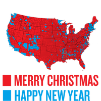 Accurate Election Map Merry Christmas Happy New Year Trump Gift T-Shirt