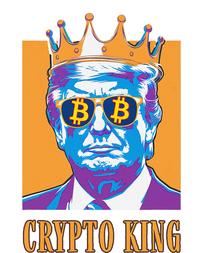 Sarcastic Crypto King Trump Bitcoin Trust In Math Bullrun T-Shirt