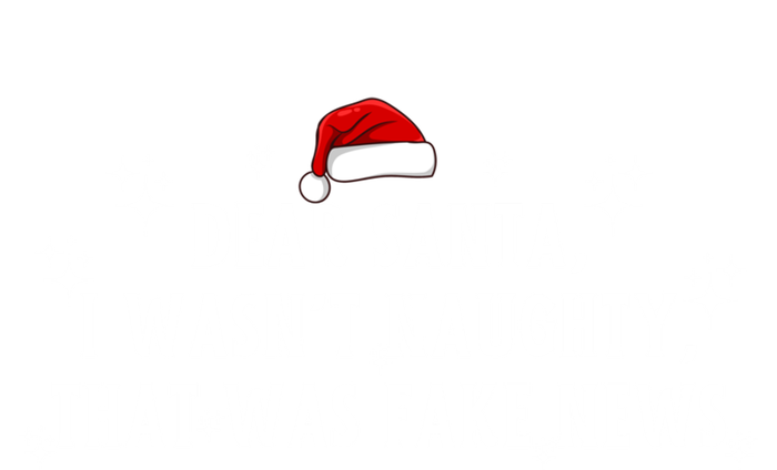 Christmas Trump Dear Santa Fake News Funny Xmas Gift T-Shirt