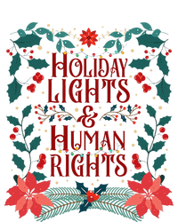 Holiday Lights And Human Rights Floral Feminist Christmas Long Sleeve Shirt