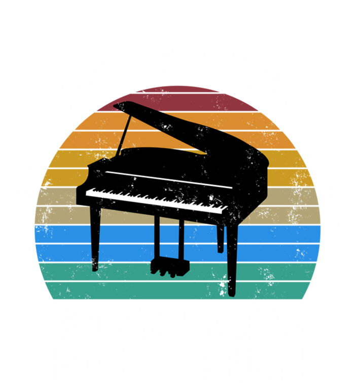 88 Keys 10 Fingers Pianist Musician Piano Keyboard Player Gift T-Shirt