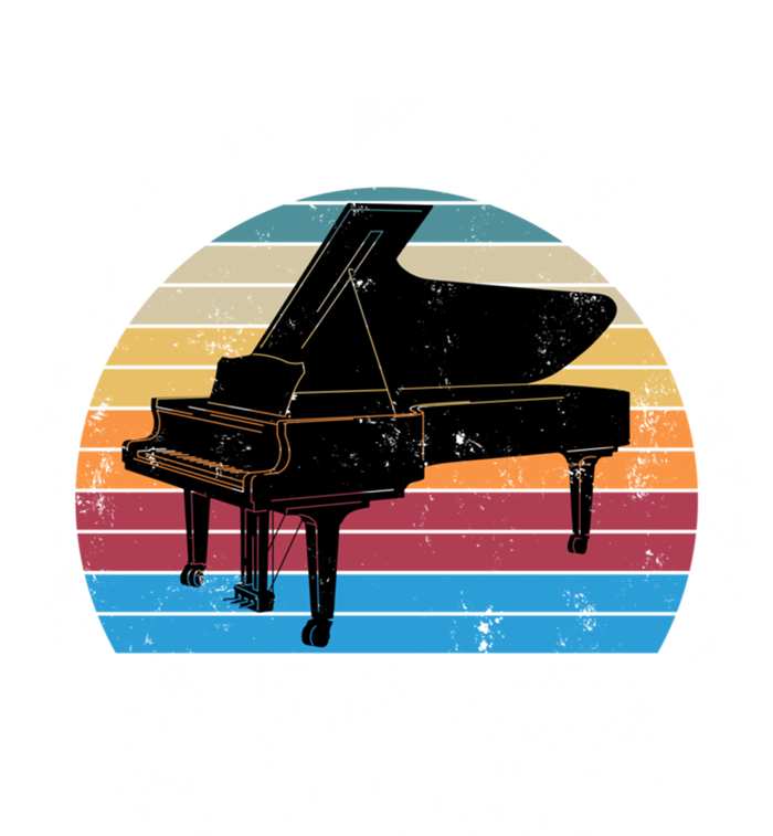 88 Keys 10 Fingers Pianist Musician Piano Keyboard Player Great Gift Ladies Long Sleeve Shirt