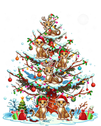 Group Santa Reindeer Elf Cheetahs On Christmas Tree Colorful Cool Gift T-Shirt