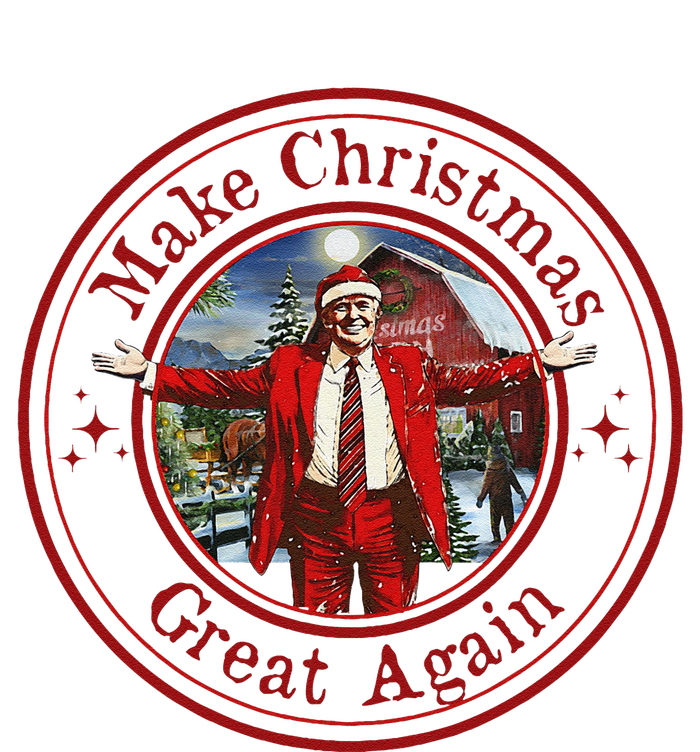 Make Christmas Great Again Santa Funny Trump Xmas Pajamas T-Shirt