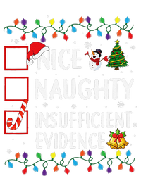 Nice Naughty Insufficient Evidence Christmas Family Xmas Softstyle Adult Sport Polo