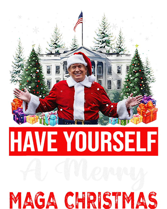 Funny Santa Trump Have Yourself A Merry Maga Christmas Xmas T-Shirt