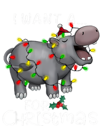 I Want A Hippopotamus For Christmas Xmas Hippo Lover Funny T-Shirt