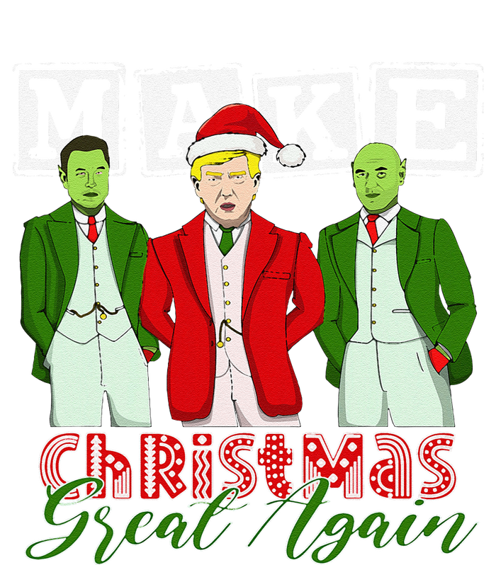 Make Christmas Great Again – Funny Trump Christmas Trio Elon Hoodie