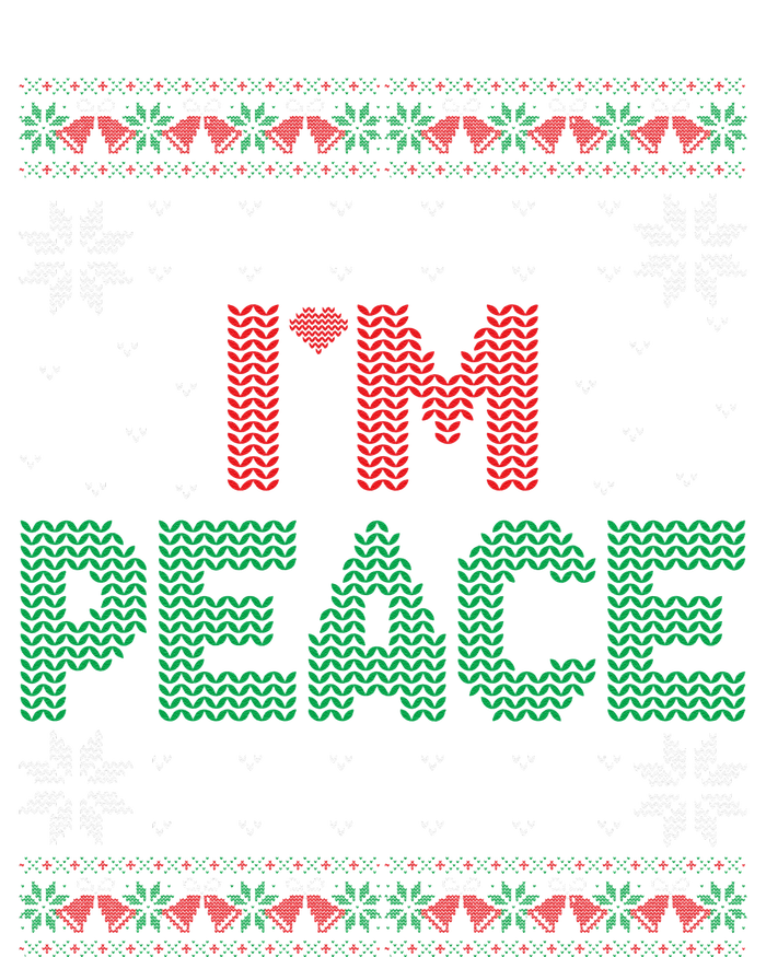 I Come In Peace IM Peace Matching Ugly Christmas Gift T-Shirt