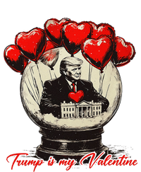 Trump Is My Valentine Retro Valentine Snow Globe White Heart T-Shirt