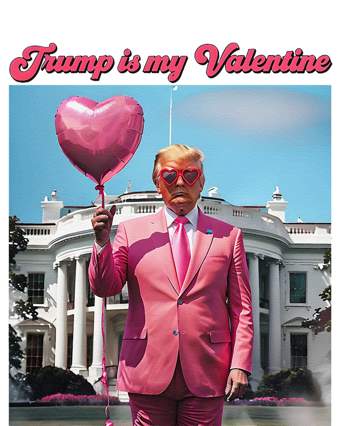 Retro Trump Is My Valentine Heart Funny Trump Valentines Day Magnet