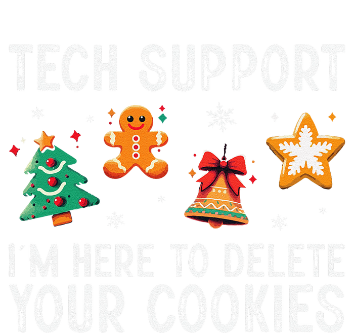 Christmas Tech Support Here To Delete Cookies Xmas Cooling Performance Crew T-Shirt