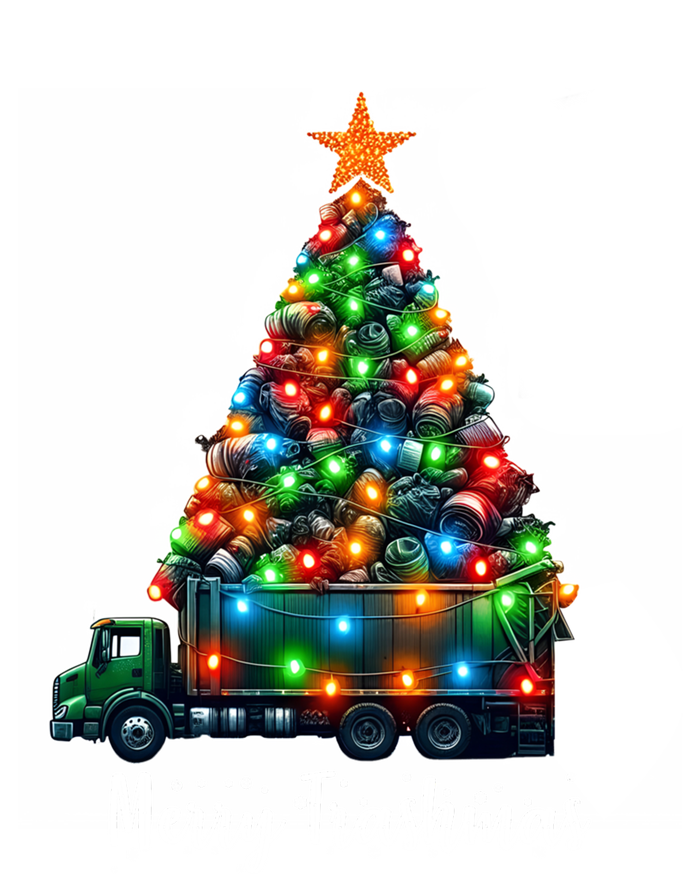 Funny Christmas Recycling Garbage Truck Lover Merry Trashmas Gift T-Shirt