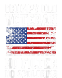 Military Veteran Funny American Flag Grumpy Old Vet Tall Sweatshirt