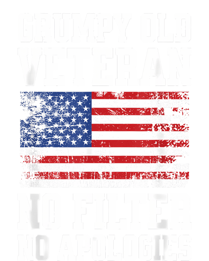 Military Veteran Funny American Flag Grumpy Old Vet Tall Sweatshirt