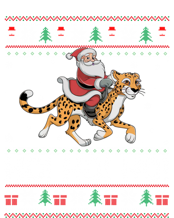 Ho Ho Ho Santa Claus Riding Cheetah Christmas Gift T-Shirt