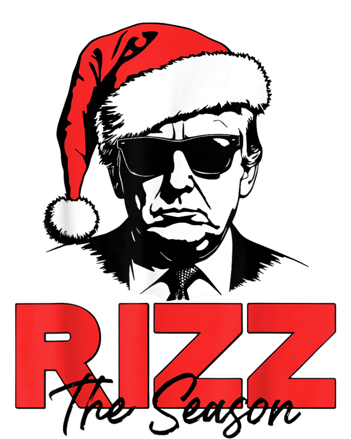 Rizz The Season Christmas Humorous Trump 2024 Santa Rizzler Women's V-Neck T-Shirt