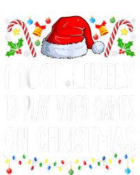 Most Likely To Play Video Games On Christmas Funny Pajamas USA-Made Doggie Bandana