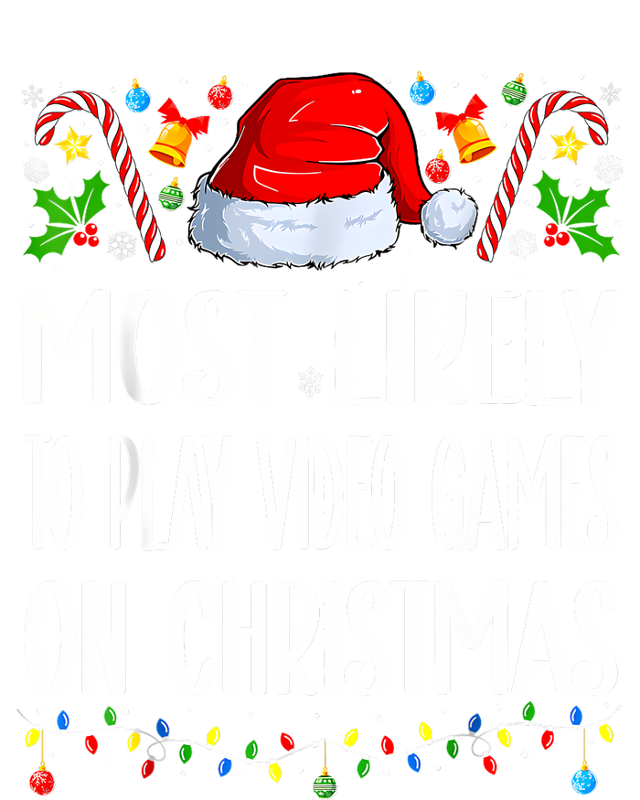 Most Likely To Play Video Games On Christmas Funny Pajamas USA-Made Doggie Bandana