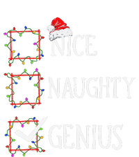 Funny Nice Naughty Genius Christmas List Xmas Santa Claus T-Shirt