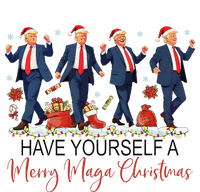 Santa Trump Have Yourself A Merry Maga Christmas Xmas Funny Tall Long Sleeve T-Shirt