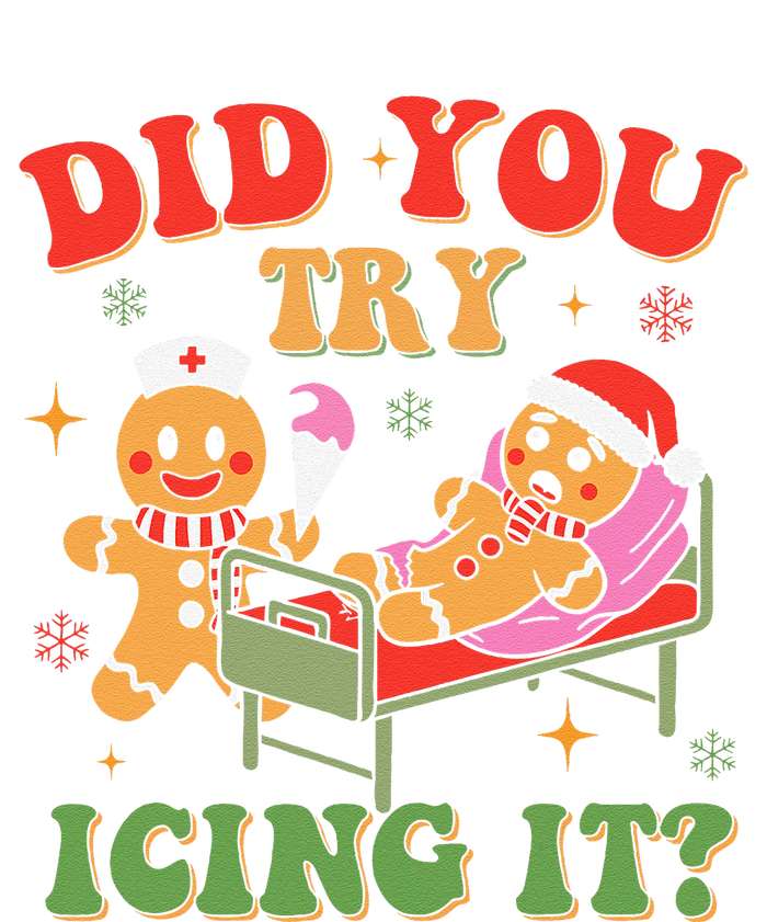 Retro Icu Nurse Christmas Gingerbread Did You Try Icing It Yupoong Adult 5-Panel Trucker Hat