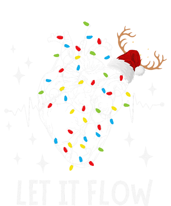 Funny Let It Flow Anatomy Heart Cardiac Nurse Santa Hat Xmas Sustainable Beanie