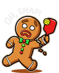 Oh Snap Funny Gingerbread Man Playing Pickleball Yupoong Adult 5-Panel Trucker Hat