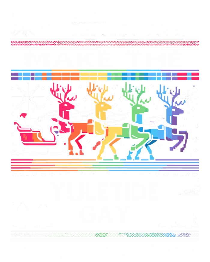 Ugly Christmas Lgbtq Pride Santa Claus Make Yuletide Great Gift T-Shirt