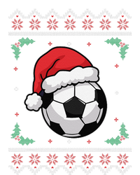 Christmas Santa Football Xmas Ugly Soccer Cooling Performance Long Sleeve Crew