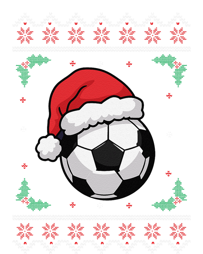 Christmas Santa Football Xmas Ugly Soccer Cooling Performance Long Sleeve Crew