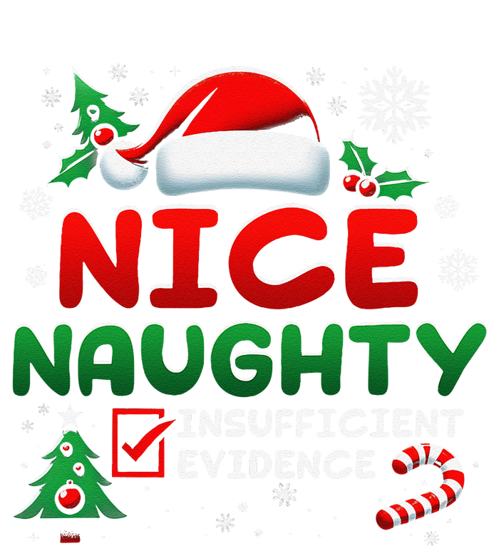 Funny Nice Naughty Insufficient Evidence Christmas Holiday Yupoong Adult 5-Panel Trucker Hat