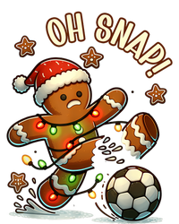 Oh Snap Gingerbreadman Christmas Soccer Performance Sprint T-Shirt