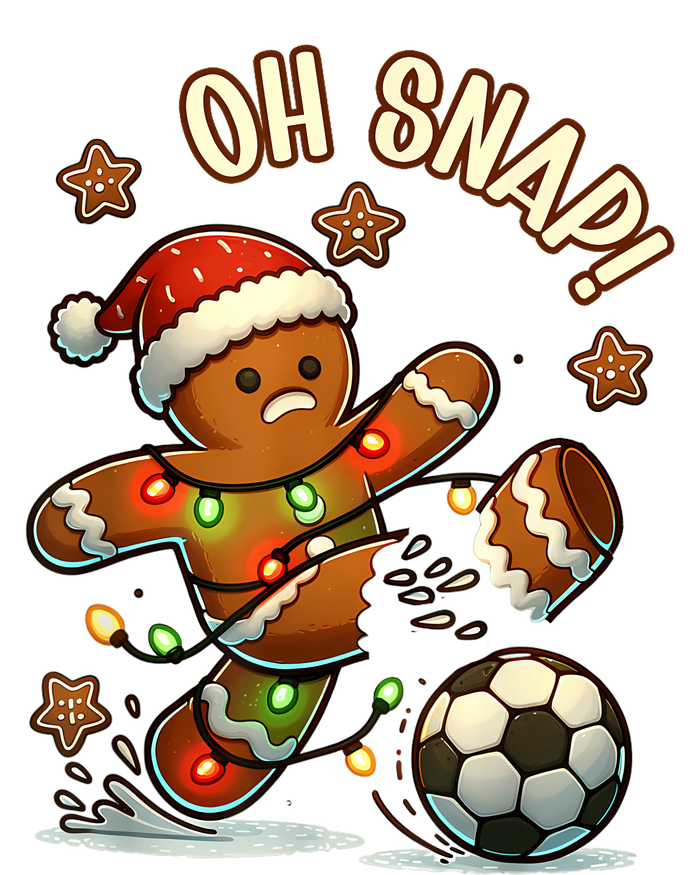 Oh Snap Gingerbreadman Christmas Soccer Performance Sprint T-Shirt