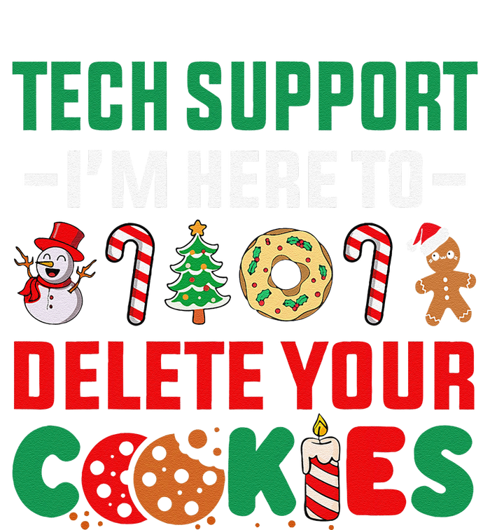 Christmas Tech Support Here To Delete Your Cookies Xmas Cool Yupoong Adult 5-Panel Trucker Hat