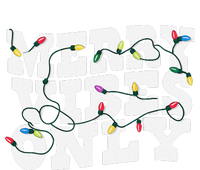 Merry Vibes Only Christmas Lights Groovy Vintage Tall Long Sleeve T-Shirt