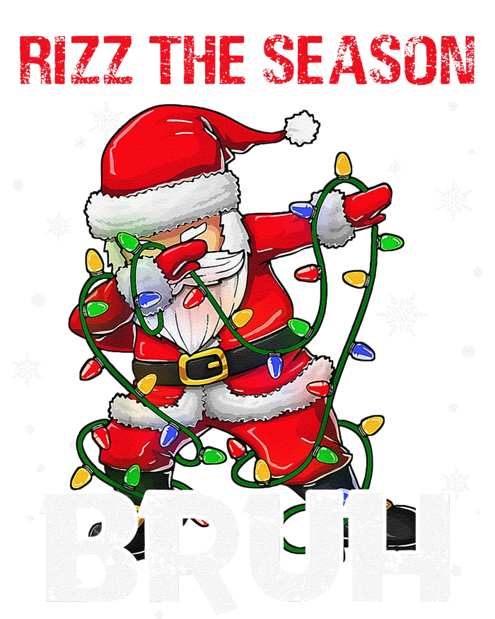 Rizz The Season Bruh Christmas Rizzmas Santa Claus Rizzler Tall Long Sleeve T-Shirt