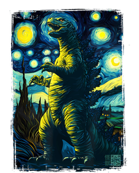 Retro Classic Starry Night Legendary Japanese Kaiju T-Shirt