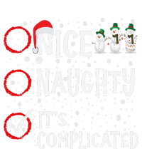 Nice Naughty ItS Complicated Funny Christmas Santa T-Shirt