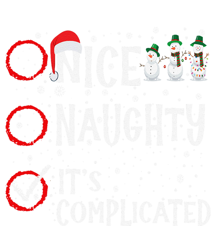 Nice Naughty ItS Complicated Funny Christmas Santa T-Shirt