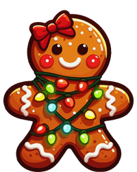 Gingerbread Girl Christmas Costume Cookie Tree Lights Xmas T-Shirt