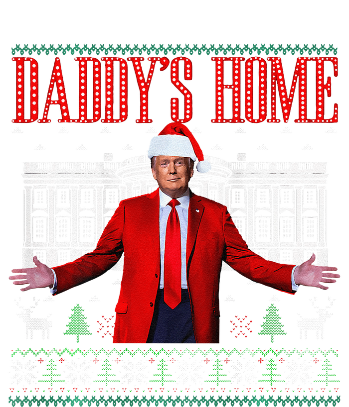 Funny DaddyS Home Trump Christmas Xmas Pajamas T-Shirt