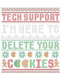 Tech Support Here To Delete Cookies Ugly Xmas Long Sleeve Shirt